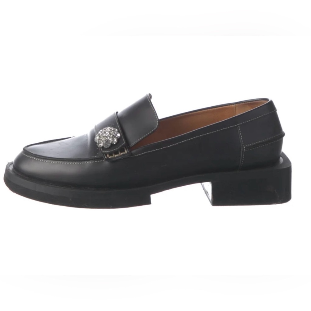 GANNI Crystal Embellished Loafers